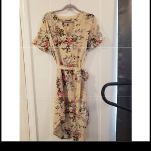 Cream Floral Dress